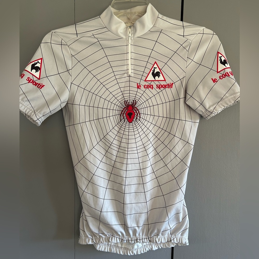 Vintage, Le Coq Sportif! Spider Web, M, Bicycle Jersey.